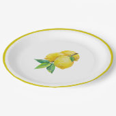 Leuchtstofflampen und Blätter Papierplatte Pappteller (Schrägansicht)