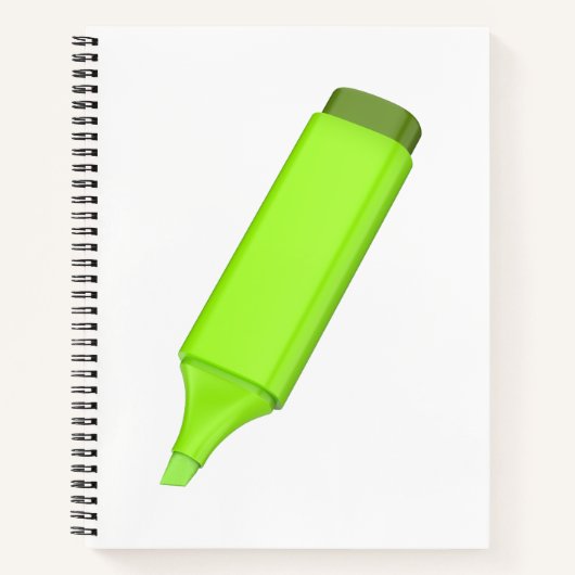 Leuchtstoffstift Notizblock (Vorderseite)