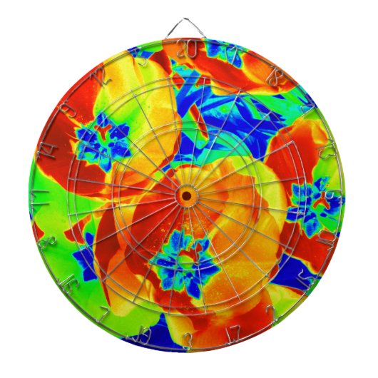 Leuchtstofftulips Dartscheibe (vorne)