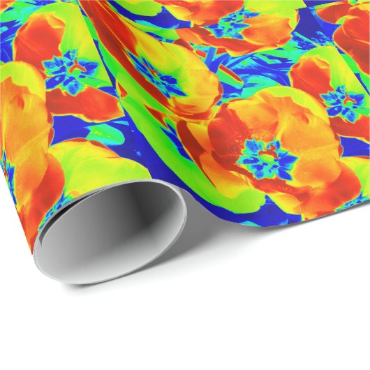 Leuchtstofftulips Geschenkpapier (Rolleneckpunkt)