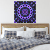 Leuchtstrukturen Mandala Leinwanddruck (Insitu (Schlafzimmer))