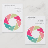 Leuchtsymbol - Farben 01 Visitenkarte (Vorne/Hinten)