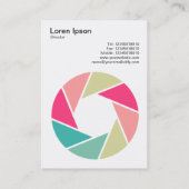 Leuchtsymbol - Farben 01 Visitenkarte (Rückseite)