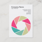 Leuchtsymbol - Farben 01 Visitenkarte (Vorderseite)