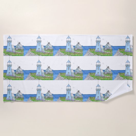 Leuchtturm10; Strandtuch (Vorderseite)