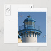 Leuchtturm 070410 gerahmt postkarte (Vorne/Hinten)