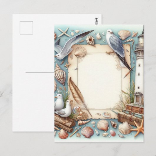 Leuchtturm 1 postkarte (Vorne/Hinten)