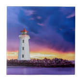 Leuchtturm 2.0 L - Kleine Keramik Fliese (Vorderseite)