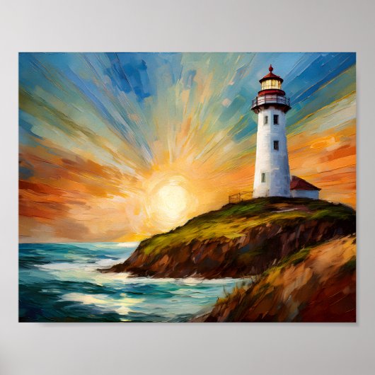 Leuchtturm 3 poster (Vorne)