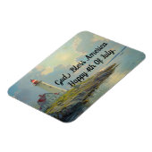 Leuchtturm 4. Juli Flexible Magnet (Linke Seite)