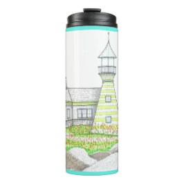 Leuchtturm 6; Thermal Tumbler; Cyan Thermosbecher