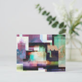 Leuchtturm Abstrakt Postkarte (Stehend Vorderseite)