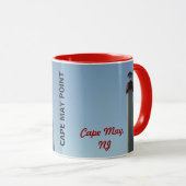 Leuchtturm am Cape May Point, NJ Tasse (VorderseiteRechts)