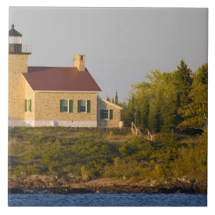 Leuchtturm am Lake Superior bei Copper Harbor Fliese