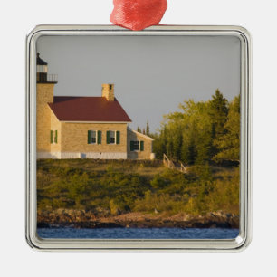 Leuchtturm am Lake Superior bei Copper Harbor Ornament Aus Metall
