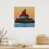 Leuchtturm am Lake Superior, Duluth Minnesota Poster (Küche)
