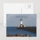Leuchtturm am Lake Superior Postkarte (Vorne/Hinten)