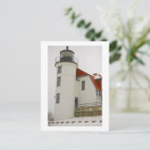 Leuchtturm am Michigan Postkarte (Stehend Vorderseite)