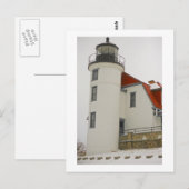 Leuchtturm am Michigan Postkarte (Vorne/Hinten)