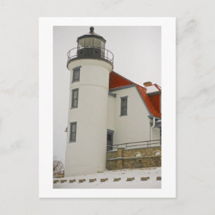Leuchtturm am Michigan Postkarte