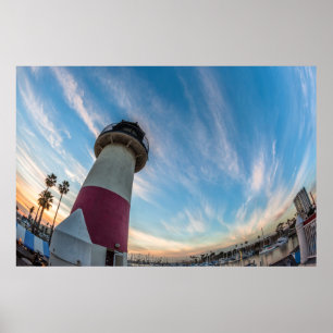 Leuchtturm am Oceanside-Hafen Poster