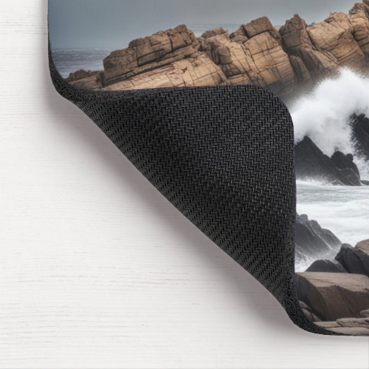 Leuchtturm am Ozean Mousepad (Ecke)