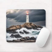 Leuchtturm am Ozean Mousepad (Mit Mouse)
