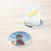 Leuchtturm am Ozeanhafen Getränkeuntersetzer (Seite)