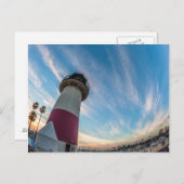 Leuchtturm am Ozeanhafen Postkarte (Vorne/Hinten)