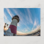 Leuchtturm am Ozeanhafen Postkarte (Vorderseite)