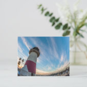 Leuchtturm am Ozeanhafen Postkarte (Stehend Vorderseite)