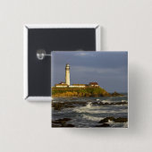 Leuchtturm am Pigeon Point Staat Beach in San 2 Button (Vorne & Hinten)
