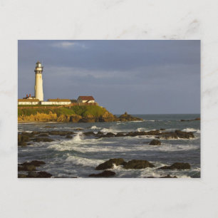 Leuchtturm am Pigeon Point State Beach in San 2 Postkarte