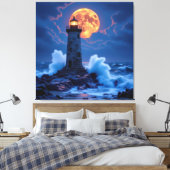 Leuchtturm am Rande der Welt Leinwanddruck (Insitu (Schlafzimmer))