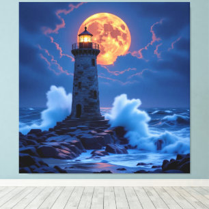 Leuchtturm am Rande der Welt Leinwanddruck