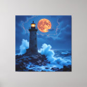 Leuchtturm am Rande der Welt Leinwanddruck (Vorderseite)