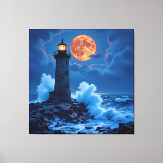 Leuchtturm am Rande der Welt Leinwanddruck (Vorderseite)