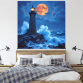 Leuchtturm am Rande der Welt Leinwanddruck (Insitu (Schlafzimmer))