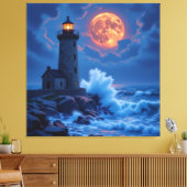 Leuchtturm am Rande der Welt Leinwanddruck (Insitu (Wohnzimmer))