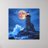 Leuchtturm am Rande der Welt Leinwanddruck (Vorderseite)