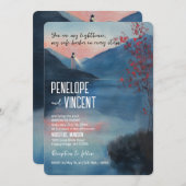 Leuchtturm am See Einladung (Vorne/Hinten)