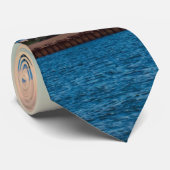 Leuchtturm am Sonnenuntergang Krawatte (Gerollt)