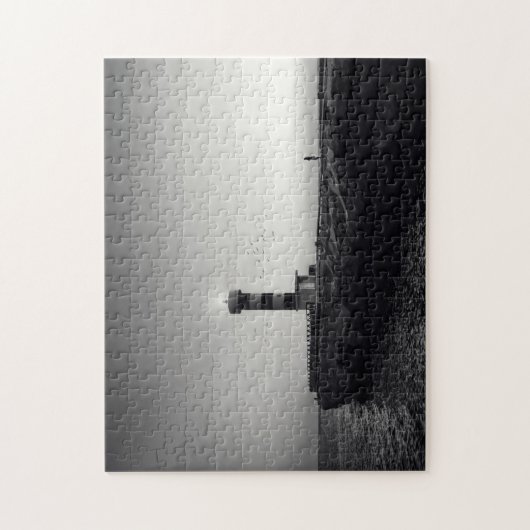 Leuchtturm am Sonnenuntergang Puzzle (Vertikal)