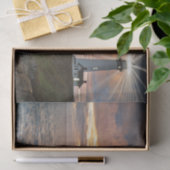 Leuchtturm am Sonnenuntergang Seidenpapier (Geschenk)