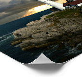 Leuchtturm am Sonntag Poster (Ecke)