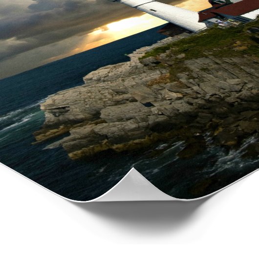 Leuchtturm am Sonntag Poster (Ecke)