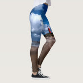 Leuchtturm am Strand Leggings (Rechts)