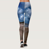 Leuchtturm am Strand Leggings (Rückseite)