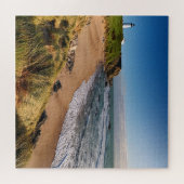 Leuchtturm am Strand Puzzle (Horizontal)