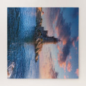 Leuchtturm am Strand Puzzle (Horizontal)